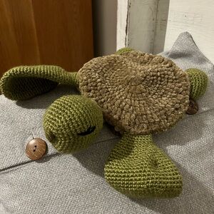 Handmade Crochet Turtle Lovey